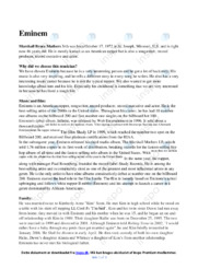 Eminem | Engelsk essay | Noter