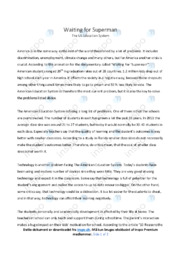 ‘Waiting for Superman’ | Essay | Noter