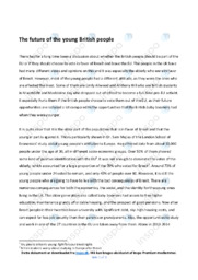 The future of the young British people | Essay