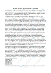 World War Z | Essay