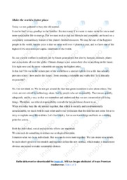 ‘Make the world a better place’ | Essay