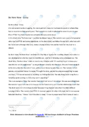 ‘Be Here Now’ | Analytical essay