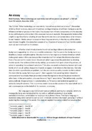 ‘When technology can read minds’ | Analytical essay