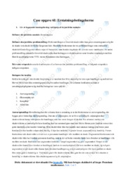 Erstatningsbetingelserne | Erhversrets noter