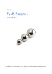 Galileis’ Faldlov | Fysikrapport