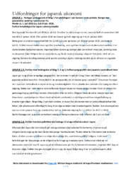 Udfordringer for japansk økonomi | IØ opgave