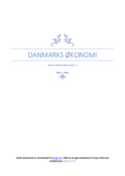 Danmarks økonomi | IØ opgave
