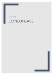 Konfidensinterval og hypotesetest | Emneopgave