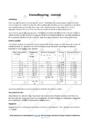 Emneopgave om statistik