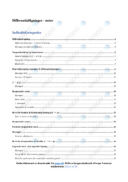 Differentialligninger | Emneopgave