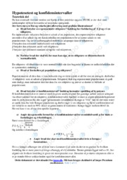 Hypotesetest og konfidensintervaller | Emneopgave