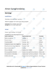 Almen Sprogforståelse noter | Over 10 sider