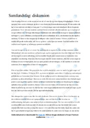 Sociale relationer | Diskussion | Samfundsfagsopgave