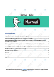 Normal AS | VØ analyse | Noter