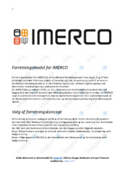 Imerco | Forretningsmodel