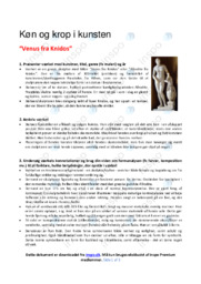 ‘Venus fra Knidos’ | Analyse | Billedkunst