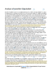 Glasskabet | Analyse | B.S. Ingemann