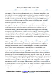 De | Analyse | Helle Helle