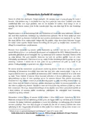 Folks forhold til naturen | Essay | Mette Thomsen