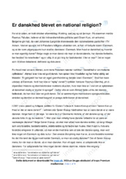 Danskhed er en moderne opfindelse | Analyse | Irene Petersen