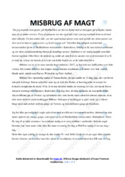 Misbrug af magt | MeToo | Essay