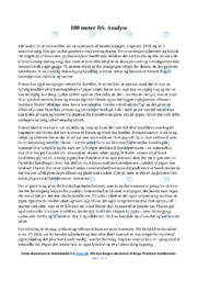 100 meter fri | Analyse | Anette Riisager
