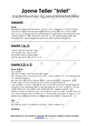 Intet | Analyse | Janne Teller