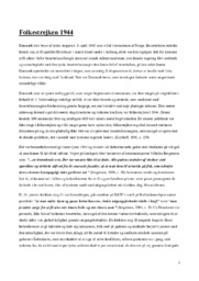 Folkestrejken 1944 | Historie opgave