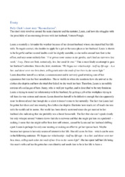 Polly Clark’s short story “Reconciliation” | Essay