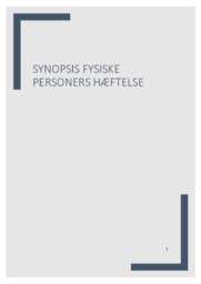 Fysiske personers hæftelse | Erhvervsret noter