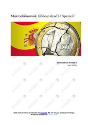 Makroøkonomisk landeanalyse af Spanien | IØ opgave