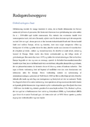 Redegørelsesopgave | Globaliseringens faser