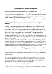 Emneopgave om andengradsfunktioner | Noter