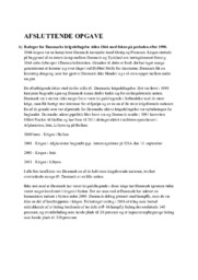 Redegør for Danmarks krigsdeltagelse | DHO