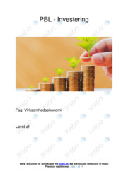 PBL Investering | VØ opgave
