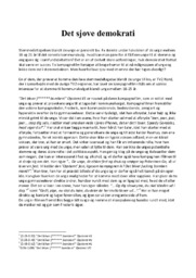 Det sjove demokrati | Analyse