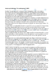 En vandringsmand | Analyse