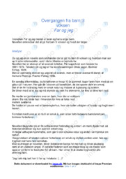 Far og jeg | Analyse