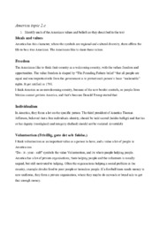 America topic | Values and beliefs