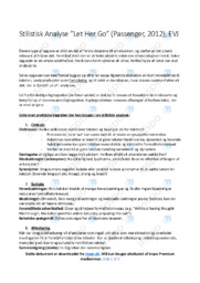 ‘Let Her Go’ | Stilistisk analyse