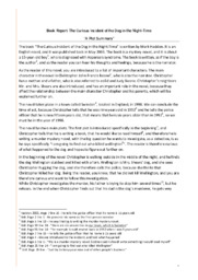 The Curious Incident of the Dog in the Night-Time “A Plot Summary”