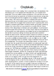 Ondskab | Dansk Essay