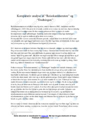 Reisekammeraten & Dødningen | Komparativ analyse