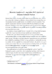 Tale | Analyse | Johanne Schmidt Nielsen