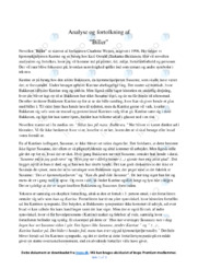 Biller | Noter Analyse | Charlotte Weitze