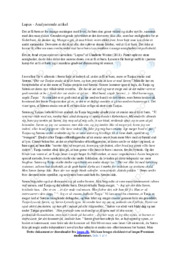 Lupus | Analyse | Charlotte Weitze