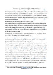 Nådsensbrød | Analyse