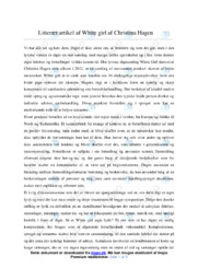 White girl | Analyse | Christina Hagen