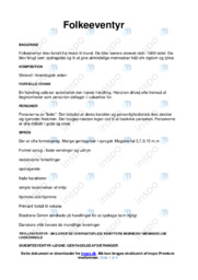 Folkeeventyr | Noter Analyse