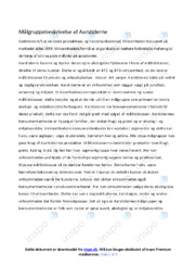 Aarstiderne | Målgruppebeskrivelse